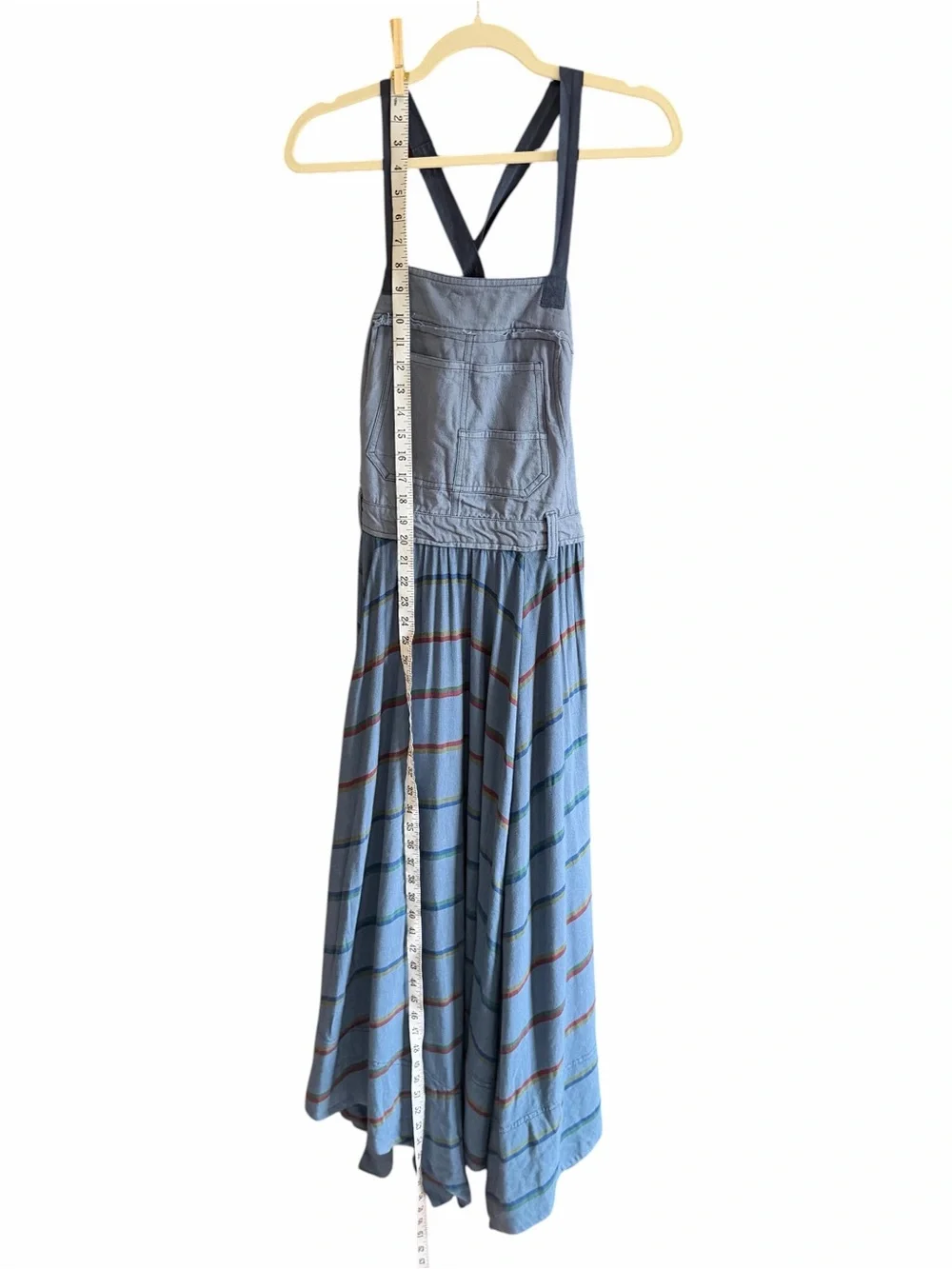 NWT FREE PEOPLE So It Goes Maxi Dress Oceanview Combo S - Picture 10 of 13